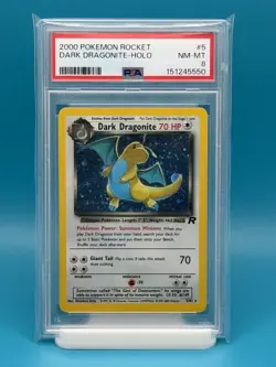PSA 8 - 2000 POKEMON TEAM ROCKET DARK DRAGONITE - HOLO - Image 1