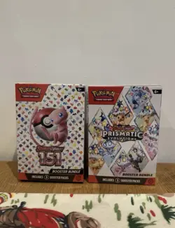 Pokemon TCG Scarlet and Violet 151 and Prismatic Evolutions Booster Bundle Lot - Image 1