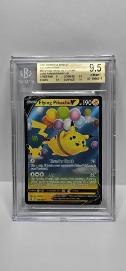 Pokemon 2021 Flying Pikachu V 006/025 Ultra Rare Celebrations BGS 9.5 - Image 1