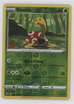 Shuckle Reverse Foil Pokemon Sword & Shield Rebel Clash #005 - Image 1