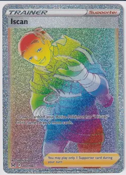 Iscan (Secret) 207/196 Swsh11: Lost Origin Holo RAINBOW POKEMON - Image 2