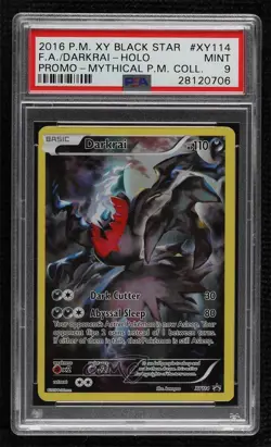 Full Art - Darkrai Pokemon XY Black Star Promo PSA 9 MINT - Image 1