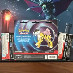 Pokemon Bundle - Raikou Promo with 2x Packs + Journey and Surging Loose Packs - Image 3