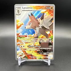Pokemon Lycanroc SV09 Journey Together Illustration Rare Holo 120 HP 166/159 En… - Image 1
