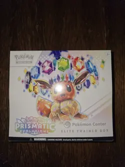 Pokemon Prismatic Evolutions Pokemon Center Sealed ETB Elite Trainer Box - Image 1