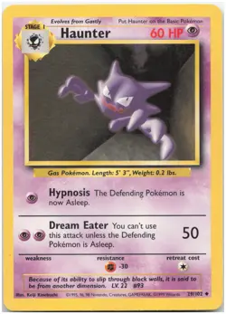 Haunter - 029/102 BS Base Set LP-NM - Pokemon TCG - Image 1