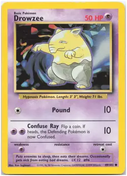 Drowzee - 049/102 BS Base Set LP-NM - Pokemon TCG - Image 1