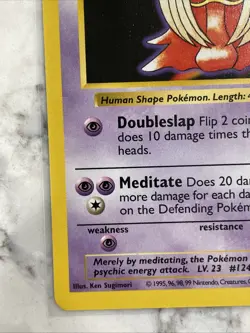 Jynx 031/102 Base Set (Shadowless) Regular Pokemon TCG LP- - Image 2