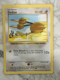 Pokemon TCG Base Set (Shadowless) #048/102 Doduo - Image 1
