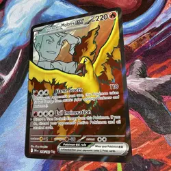 Team Rocket's Moltres ex 208/182 Ultra Rare Destined Rivals Pokemon Near Mint - Image 2