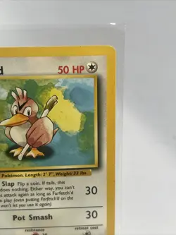Pokemon TCG Farfetch'd Base Set 27/102 Regular Unlimited Uncommon LP-NM Vintage - Image 4