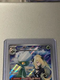 Pokemon TCG Cynthia's Roserade 184/182 SV10 Destined Rivals IR NM/M Condition - Image 2