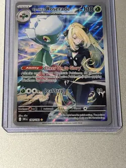 Pokemon TCG Cynthia's Roserade 184/182 SV10 Destined Rivals IR NM/M Condition - Image 3