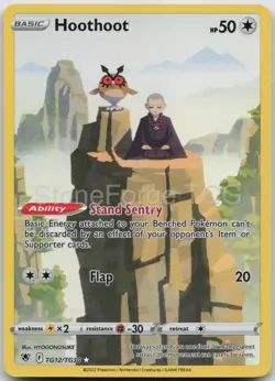Hoothoot TG12/TG30 Holo Astral Radiance Trainer Gallery Pokemon NM/M - Image 1