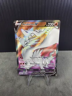 Reshiram V 172/195 Swsh12: Silver Tempest Full Art Ultra Rare Pokemon TCG NM - Image 1