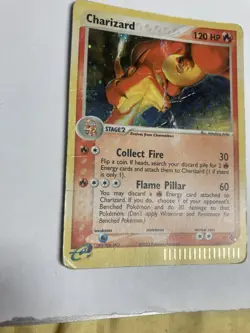 Pokemon Charizard 100/97 Secret Rare EX Dragon Holo Damaged - Image 2