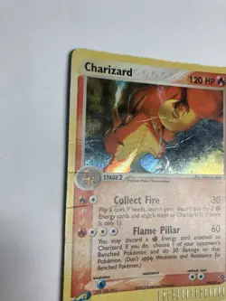 Pokemon Charizard 100/97 Secret Rare EX Dragon Holo Damaged - Image 3