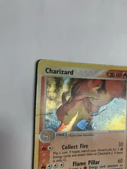 Pokemon Charizard 100/97 Secret Rare EX Dragon Holo Damaged - Image 4