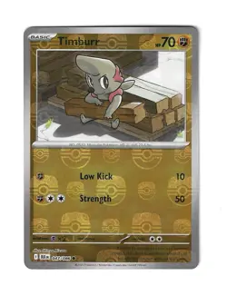 Pokemon Timburr Master Ball Pattern 047/086 Black Bolt - Image 1