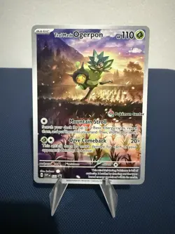 Pokemon TCG Teal Mask Ogerpon SVP 123 Pokemon Center Stamped Black Star Promo - Image 1