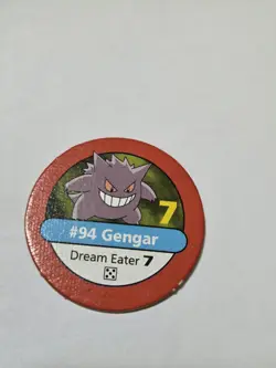 Pokemon Master Trainer Board Game 1999 Replacement Piece #94 Gengar - Image 1