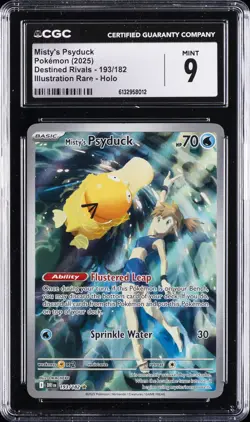 2025 POKEMON DRI EN-DESTINED RIVALS #045 MISTY'S PSYDUCK CGC 9 - Image 1