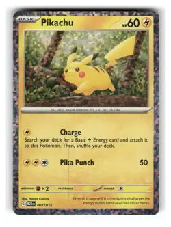 Pikachu 002/015 Holo Promo McDonald's Promos 2024 Pokemon Holo Lightly Played - Image 1