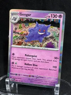 Gengar 094/165 Rare 151 Pokemon Holo Near Mint - Image 1