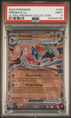 Greninja Ex Pokemon Ultra-Premium Collection 106/167 Metal PSA 9 MINT - Image 1