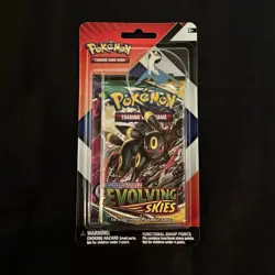 Pokemon Evolving Skies & Chilling Reign 2 Booster Pack Blister New SEALED w Pin - Image 1
