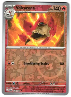 Volcarona 029/159 Reverse Holo SV09: Journey Together Pokemon TCG - Image 1