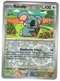 Komala 129/159 Reverse Holo SV09: Journey Together Pokemon TCG - Image 1