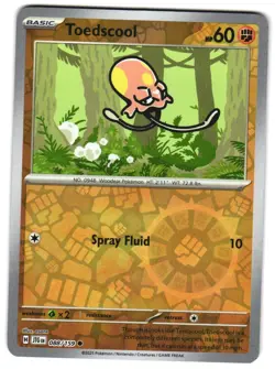 Toedscool 088/159 Reverse Holo SV09: Journey Together Pokemon TCG - Image 1
