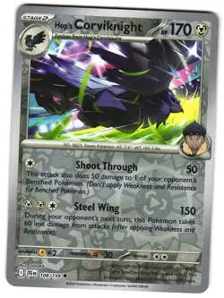 Hop's Corviknight 108/159 Reverse Holo SV09: Journey Together Pokemon TCG - Image 1