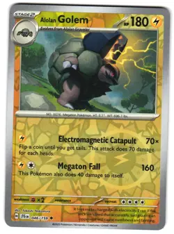 Alolan Golem 046/159 Reverse Holo SV09: Journey Together Pokemon TCG - Image 1