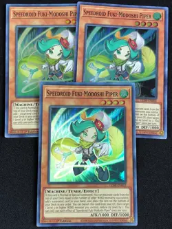 YUGIOH SPEEDROID FUKI-MODOSHI PIPER LED8-EN002 1ST SUPER X3 (NM) - Image 1