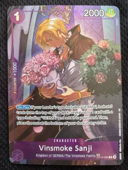 One Piece Vinsmoke Sanji OP10-063 TR Treasure Rare English NM - Image 1