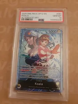 ONE PIECE 2025 OP12-LEGACY OF THE MASTER 081 KOALA ALTERNATE ART PSA 10 - Image 1