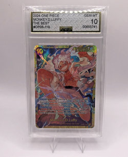 2024 ONE PIECE SEC Monkey D Luffy OP05-119 AGS 10 GEM MT - Image 1