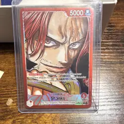 One Piece CCG Shanks Leader Foil OP09-001 5000 Power Emperors in the New World - Image 1