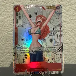 Manga Nami One Piece Rare Holo OP01-016 Japanese - Image 1