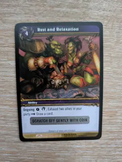 World of Warcraft TCG Rest and Relaxation Loot Scratch-Off Dark Portal 2007 - Image 1