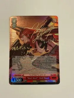 Weiss Schwarz Nikke "Red Wolf" Red Hood Gold Script S117-E058SP - Image 1