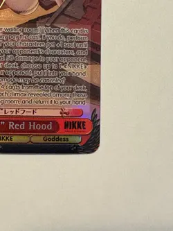 Weiss Schwarz Nikke "Red Wolf" Red Hood Gold Script S117-E058SP - Image 3