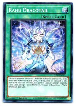 Yugioh Rahu Dracotail Super Rare Justice Hunters JUSH-EN009 - Image 1