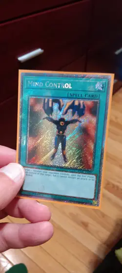 YuGiOh: "Mind Control" - PLATINUM SECRET RARE - RA02 - Sharp Mint New! - Image 1