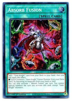 Yugioh Absorb Fusion Secret Rare Battles of Legend: Monster Mayhem BLMM-EN164 - Image 1