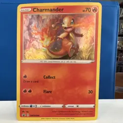 Pokemon SWSH Promo Charmander SWSH092 Basic Holo 70 HP Flare English 2021 - Image 1