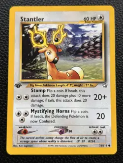 Pokemon 1st Edition Stantler Neo Genesis 76/111 Near Mint - Nm - Image 1