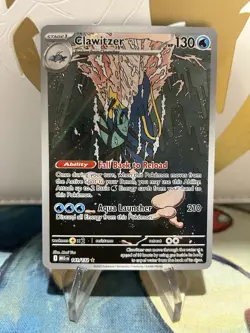 Clawitzer 141/132 Pokemon Mega Evolution Illustration Rare NM - Image 1